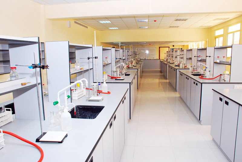 Students in labs